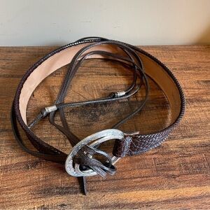 Vintage Brighton belt Circle Buckle Rope